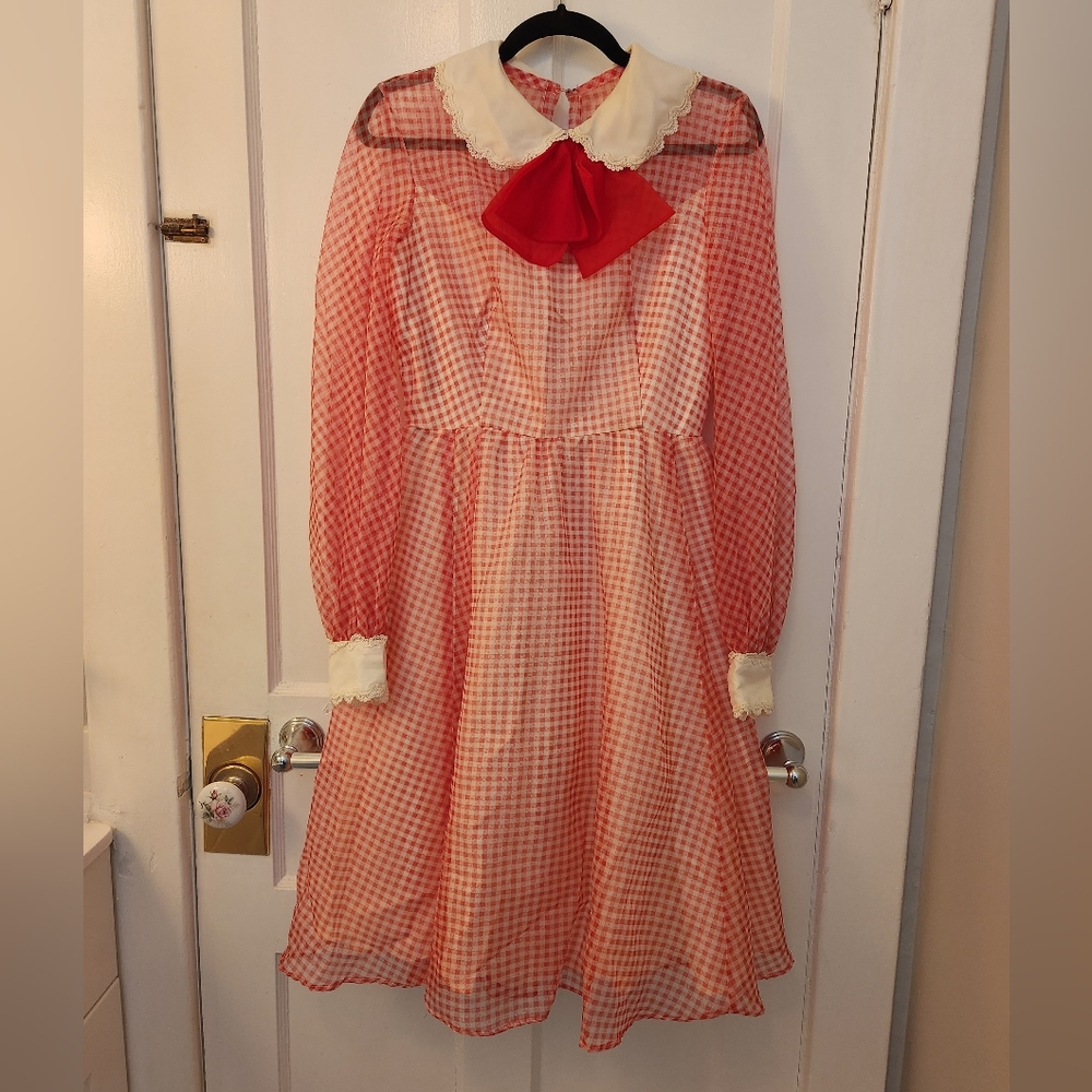 🍎Red Gingham 60's Dress🍎